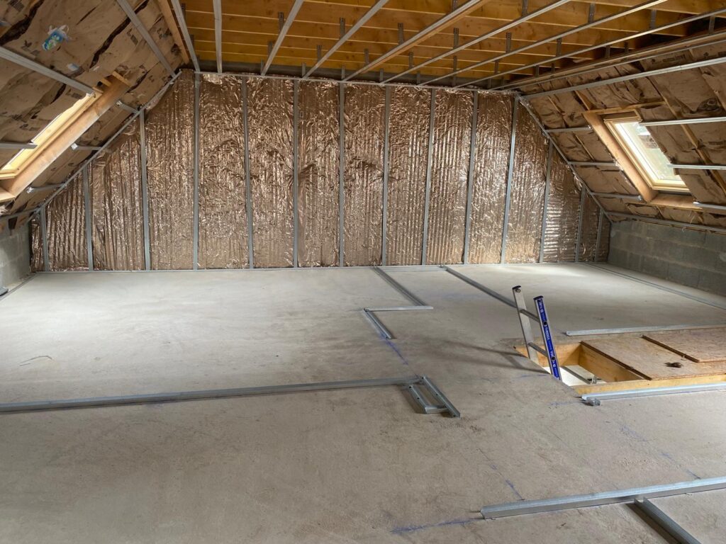 Isolation des combles avec pare vapeur