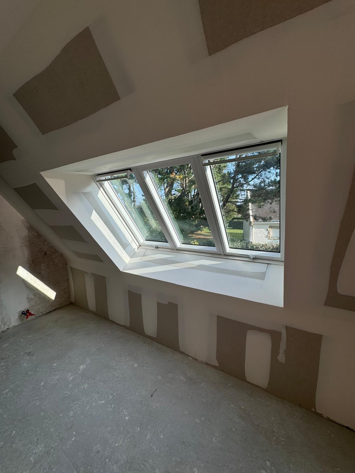 Combles aménagés avec pose de placo