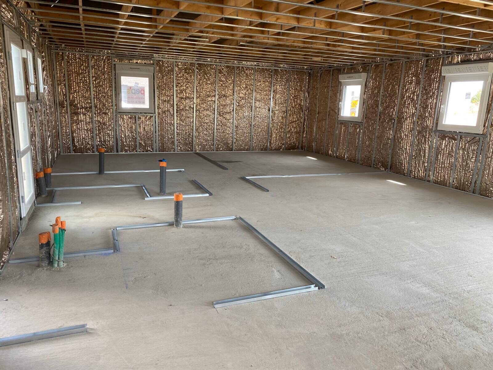 Isolation de mur intérieur avec pare-vapeur