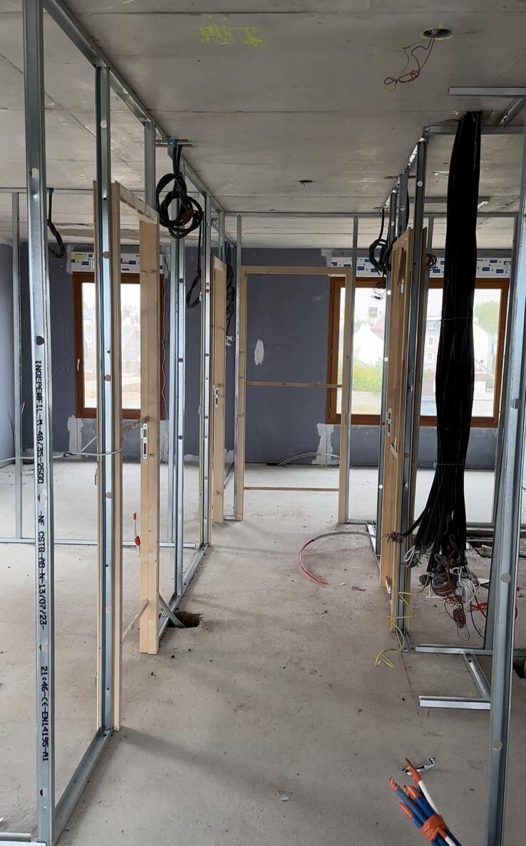 Aménagement intérieur par cloisons sèches